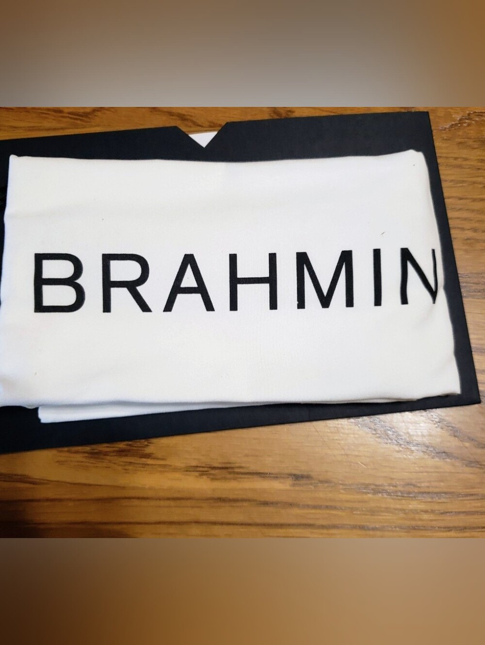 BRAHMIN Croc-Embossed Brown Tote Bag with Tassel Charm - Picture 6 of 7